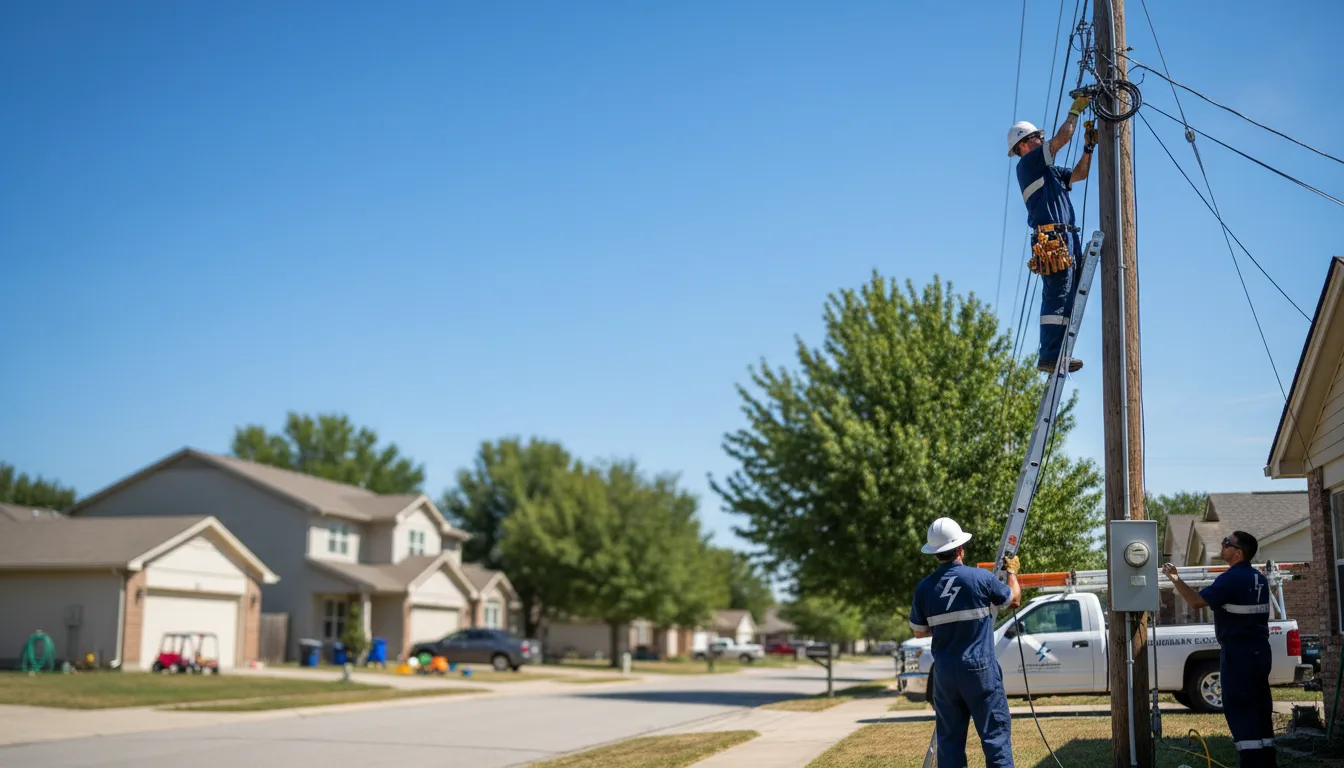 Residential electrician providing installation services in Columbus, IN